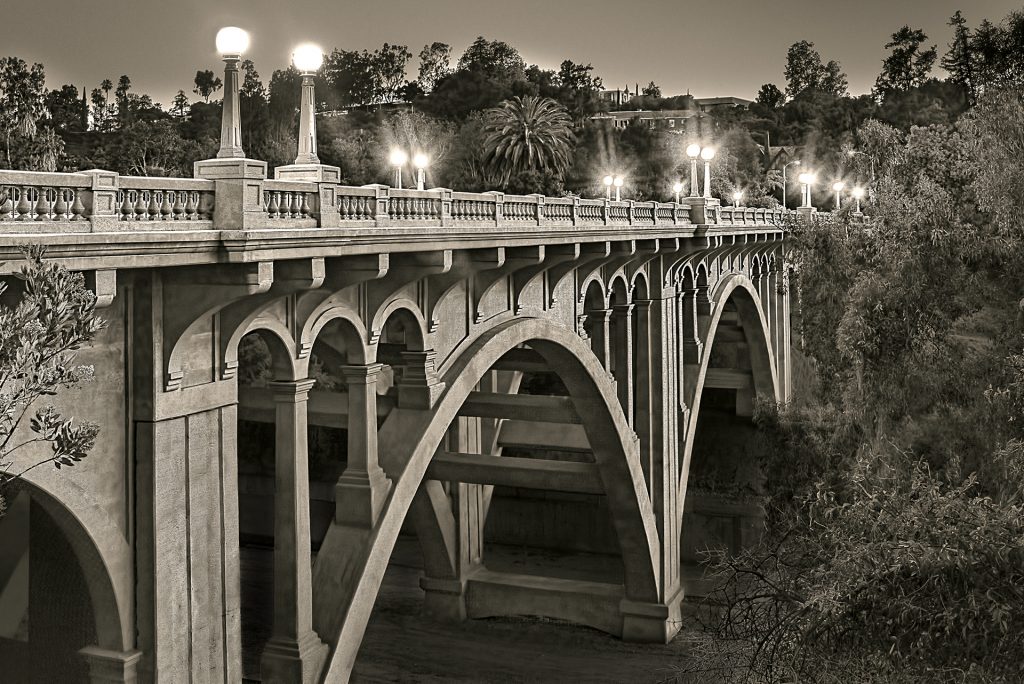 La Loma Bridge, Van de Kamp Bridge Pasadena CA