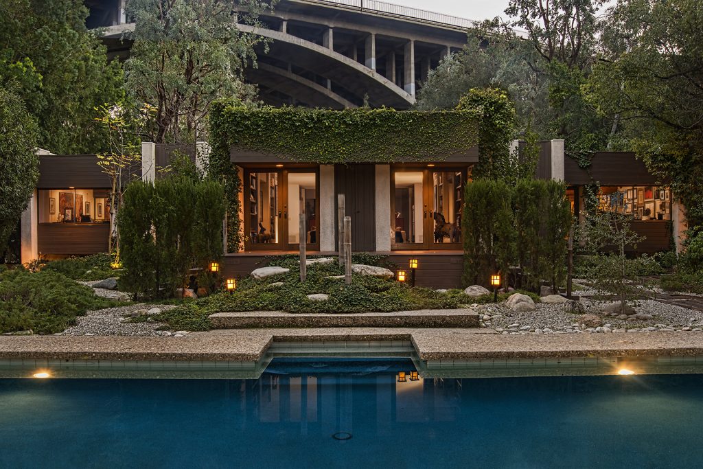 Carol Soucek King House, Arroyo del Rey, 60 El Circulo Drive, Pasadena CA. Buff and Hensman Architects